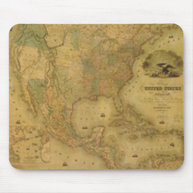 Tapis De Souris Carte Souris Pad USA (Devant)