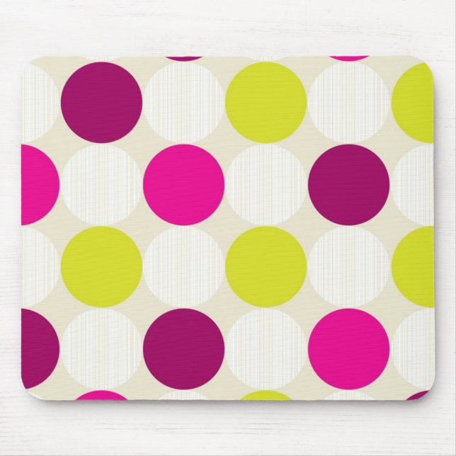 Tapis De Souris Carte souris pois (Devant)