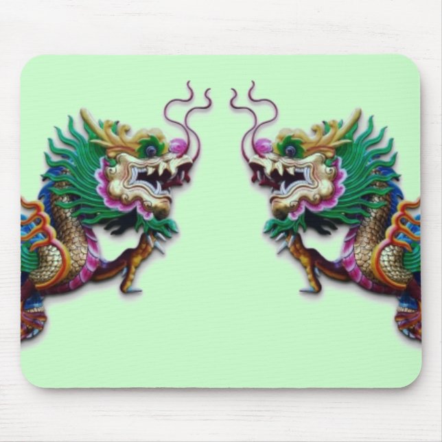 Tapis De Souris Carte Souris Twin Dragons (Devant)