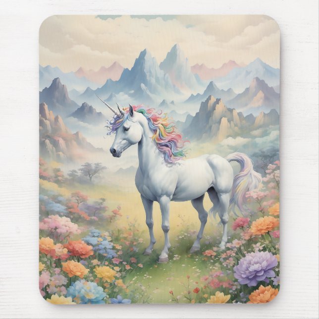Tapis De Souris Carte souris Unicorne (Devant)