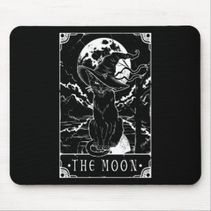 Tapis De Souris Carte Tarot Crescent Moon Et Casquette Chat Noir H