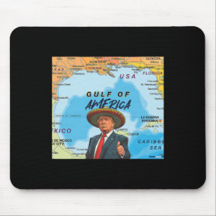 Tapis De Souris Carte Trump Amérique du Golfe Mexique Le président