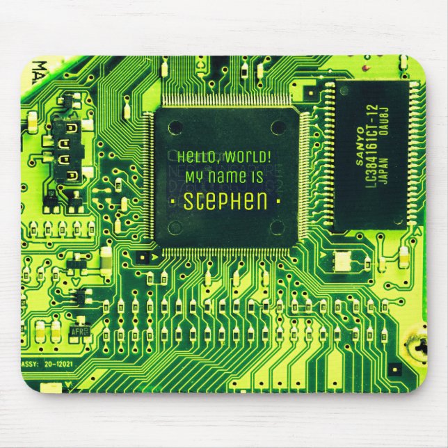 Tapis De Souris Carte verte PCB, circuit imprimé de pièces électro (Devant)