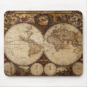 Tapis De Souris Carte vintage