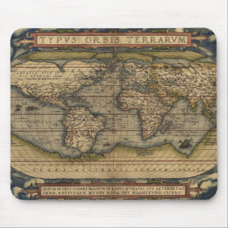 Tapis De Souris Carte vintage du Vieux Monde d'Abraham Ortelius 15