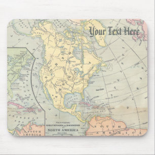 Tapis De Souris Carte vintage Mousepad