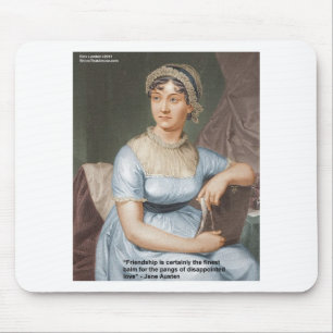 Tapis De Souris Cartes de citation et cadeaux Jane Austen Love Fin