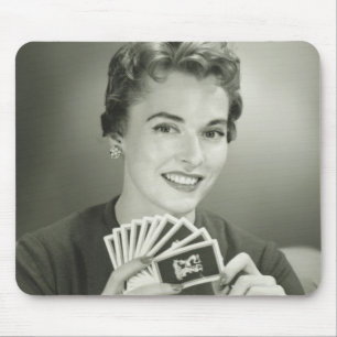 Tapis De Souris Cartes de jeu de femme