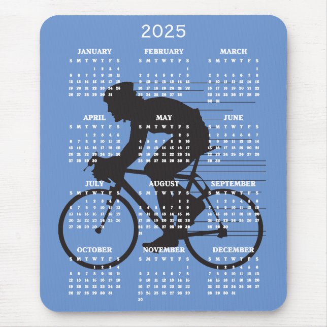 Tapis De Souris Cartes de souris Calendrier 2025 de conception cyc (Devant)