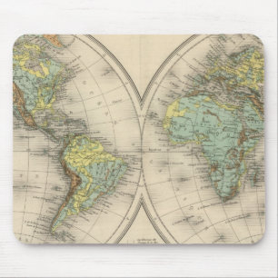 Tapis De Souris Cartes hypsométriques mondiales