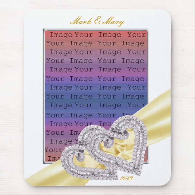 Tapis De Souris Cartes personnalisées Cartes à ruban citron (Devant)