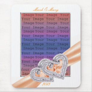Tapis De Souris Cartes personnalisées Tangerine Ribbon Pad