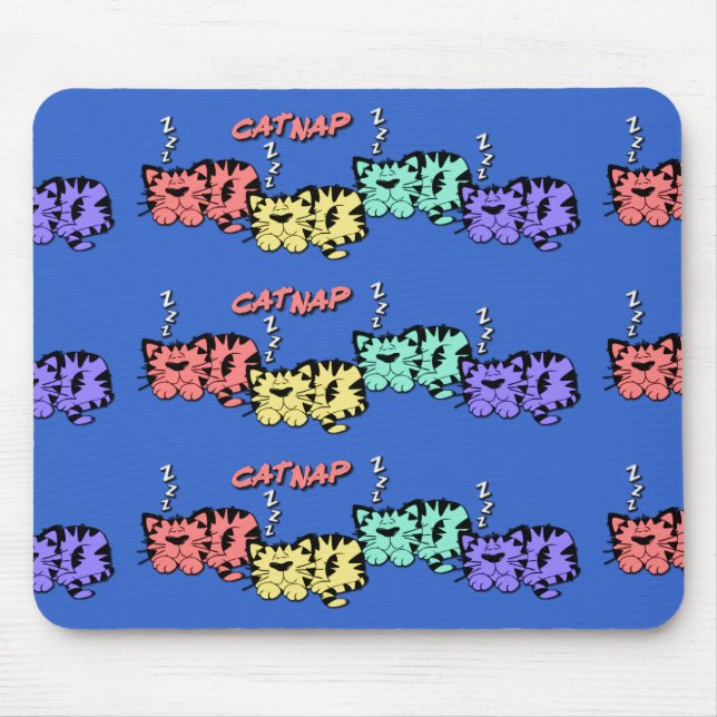 Tapis De Souris Cartes Souris CatNap (Devant)