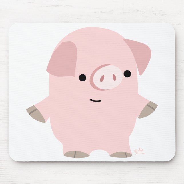 Tapis De Souris Cartographie calme Mousepad cochon (Devant)