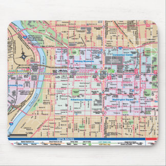 Tapis De Souris Cartographie de la ville de l'amour fraternel