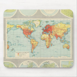 Tapis De Souris Cartographie du monde