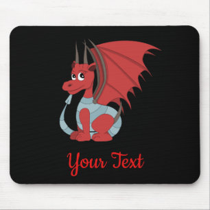 Tapis De Souris Cartographie rouge dragon Pad souris