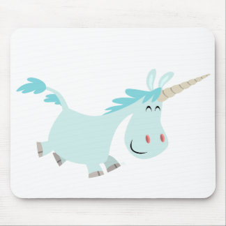 Tapis De Souris Carton bleu Unicorn mousepad