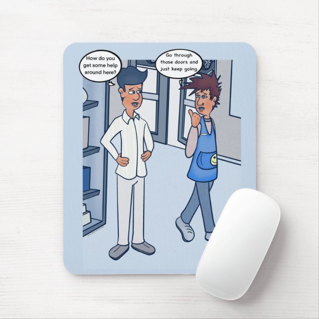 Tapis De Souris Carton de souris du service client (Avec souris)