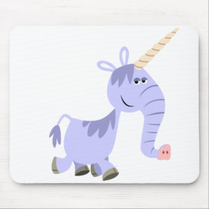 Tapis De Souris Carton inhabituel Unicorn Mousepad