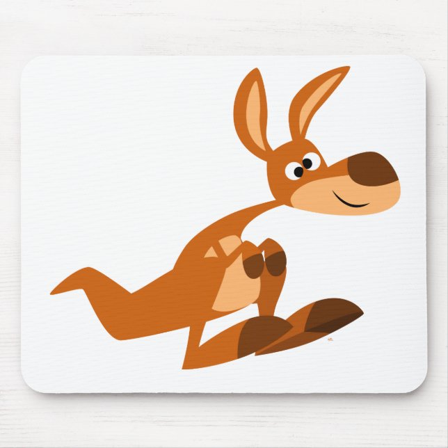 Tapis De Souris Carton mignon Silly Kangaroo Mousepad (Devant)
