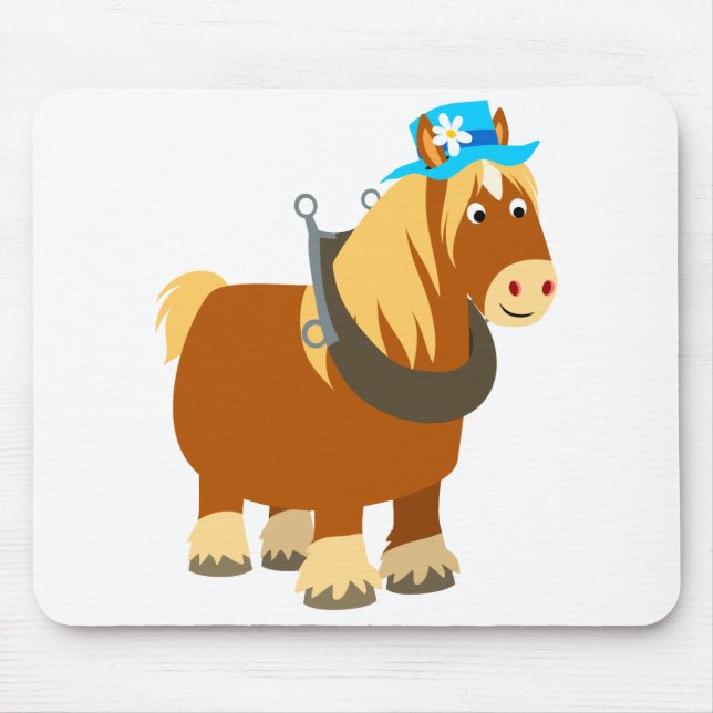 Tapis De Souris Carton mignon Trait Breton Horse Mousepad (Devant)