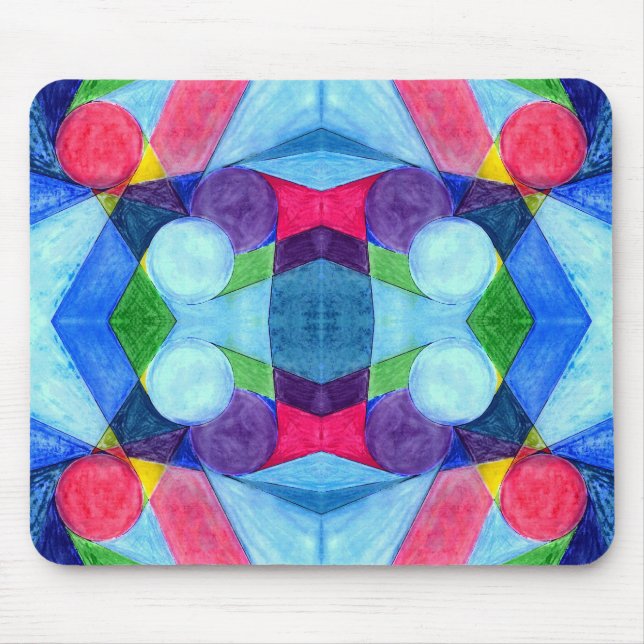 Tapis De Souris Cartons géométriques Mousepad (Devant)