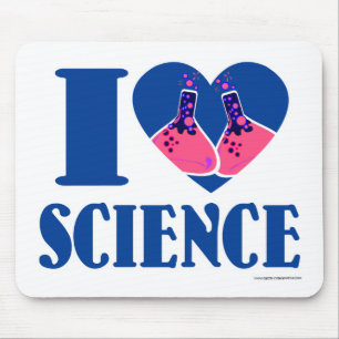 Tapis De Souris Cartoon de coeur I Heart Science