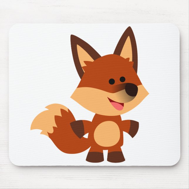 Tapis De Souris Cartoon Innocent Fox Mousepad (Devant)