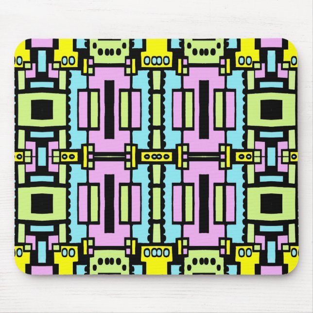 Tapis De Souris Cartoon Kaleidoscope 03 (Devant)