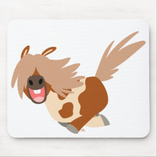 Tapis De Souris Cartoon mignon Happy Pinto Pony mousepad
