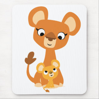 Tapis De Souris Cartoon mignon Mère Lion et mousepad