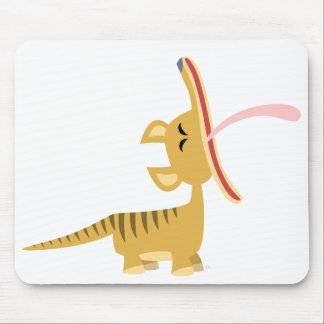 Tapis De Souris Cartoon mignon Yawning Thylacine Mousepad