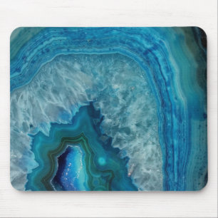 Tapis De Souris Cartouche de souris d'Agate Bleu