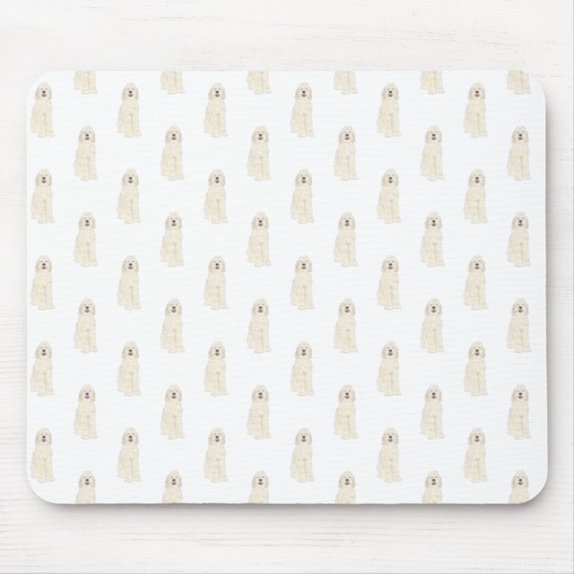 Tapis De Souris Cartouche de souris Doodle III (Crème blanche) (Devant)
