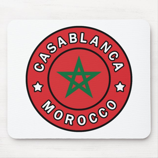 Tapis De Souris Casablanca Maroc (Devant)