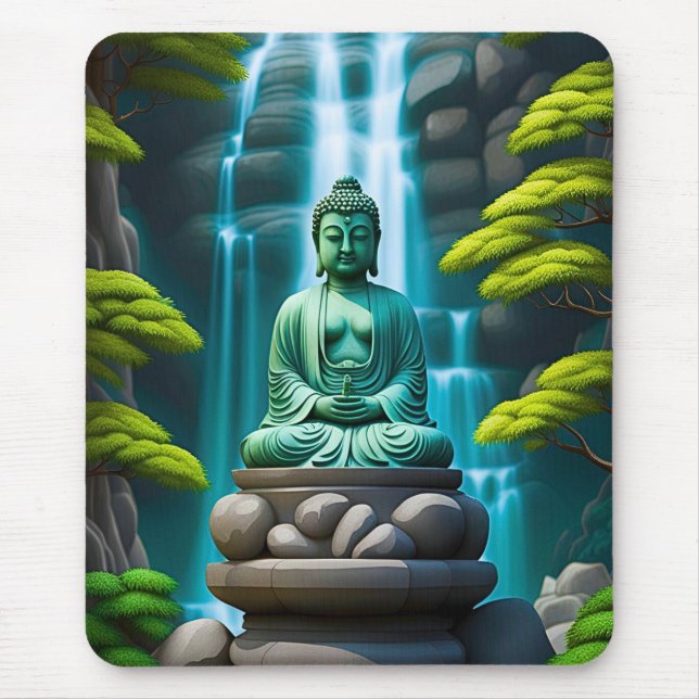 Tapis De Souris Cascade Bouddha (Devant)