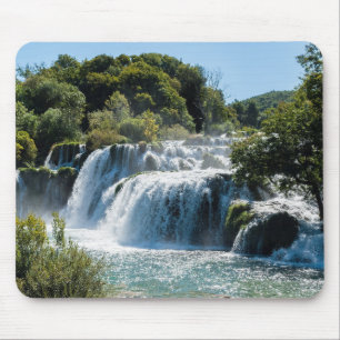 Tapis De Souris Cascade dans le Parc national de Krka - Dalmatie, 