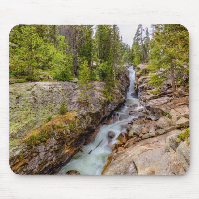 Tapis De Souris Cascade de rivière et chute d'eau (Devant)