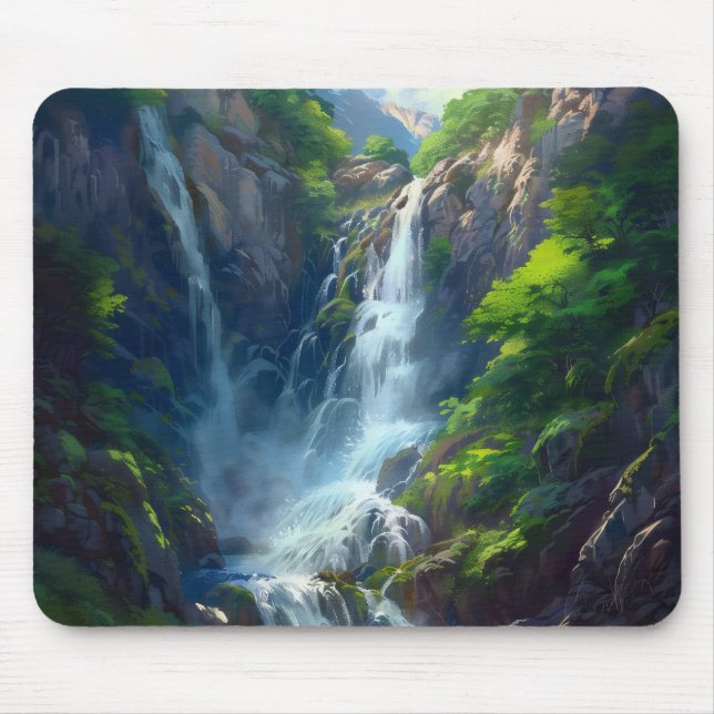 Tapis De Souris Cascade du monde fantastique (Devant)
