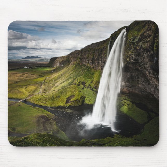 Tapis De Souris Cascade | Islande de Seljalandsfoss (Devant)