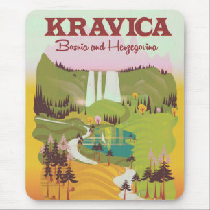 Tapis De Souris Cascades de Kravica  Bosnie-Herzégovine