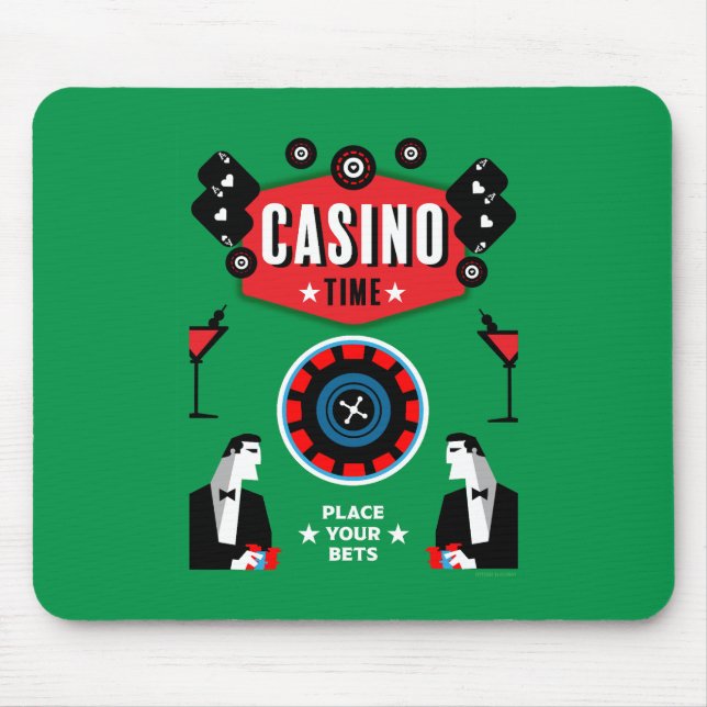 Tapis De Souris Casino Gambling Poker Roulette (Devant)