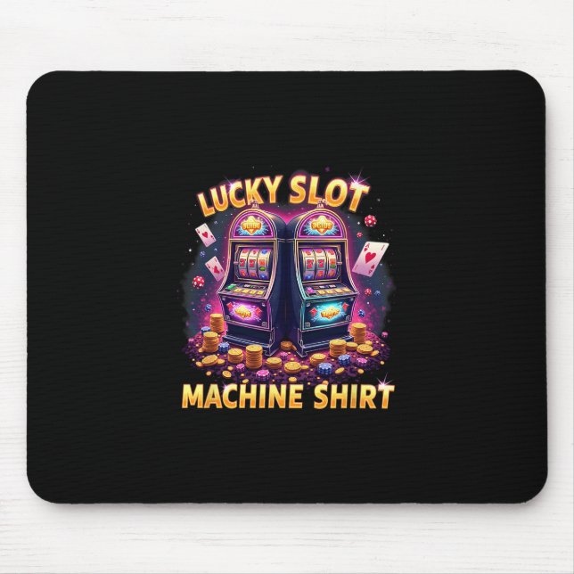 Tapis De Souris Casino Las Vegas Gambling Lovers Lucky Slot Machin (Devant)