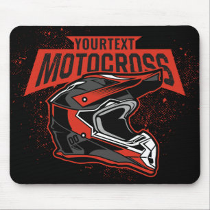 Tapis De Souris Casque de course de motocross motocross personnali