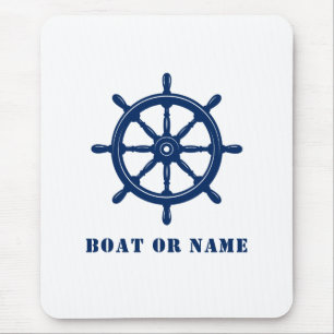 Tapis De Souris Casque de roue du navire nautique et votre bateau 