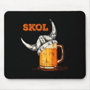 Tapis De Souris Casque de Viking nordique Skol Verre à boire 