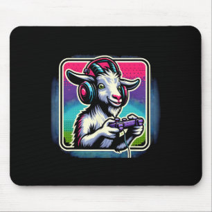 Tapis De Souris Casque Jeux Vidéo Bouc Gaming 