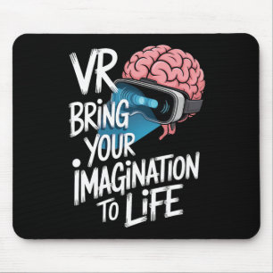 Tapis De Souris Casque Vr à imagination débordante pour joueurs et