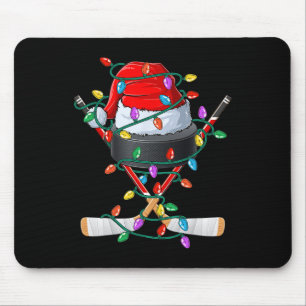 Tapis De Souris Casquette de sport Noël Hockey Xmas Santa Enfants